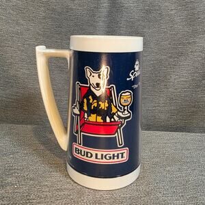 Spuds Mackenzie Bud Light Original Party Animal Thermo Serv Plastic Stein Mug 86